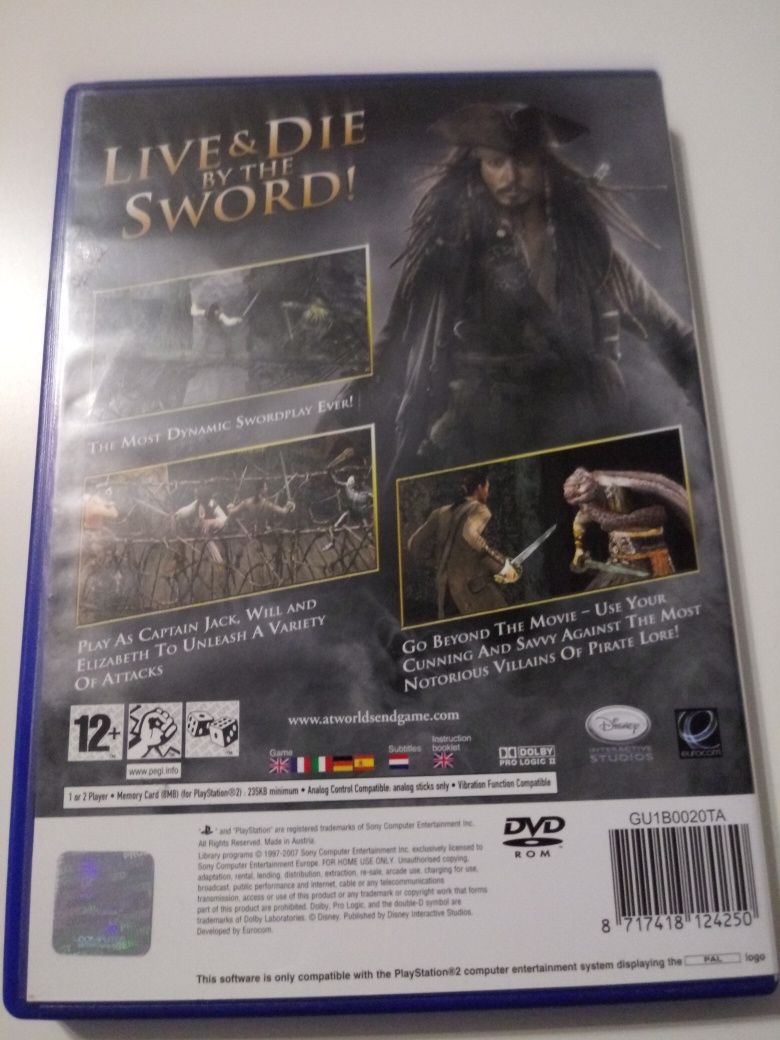 Piraci z Karaibów ps2 Playstation2 pirates of the caribbean at world
