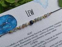 Lew bransoletka na szczęście, kamienie amulet