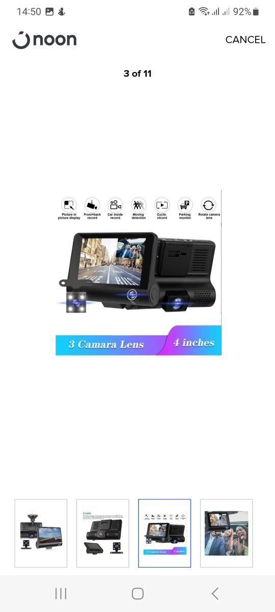 Dash cam camara video para carro