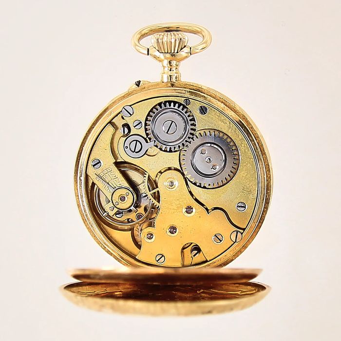 Золотые карманные часы 750 – винтаж