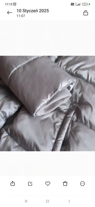 Kurtka zimowa dziewczęca Minoti, rozmiar 158/164 kolor srebrny, 13, 14