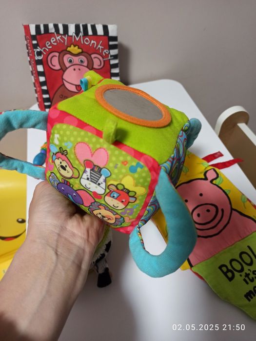 Лот іграшок для найменших, книги м'які гризунці