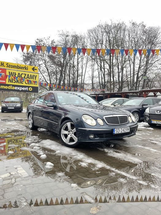 Mercedes E220 Cdi W211*ZDROWY*Avantgarde*Pół Skóra*Tempomat*Klima*Alu
