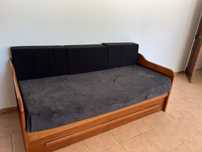 Cama dupla de solteiro