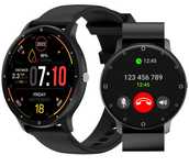 ZEGAREK SMARTWATCH z funkcją Dzwonienia CZARNY damski męski PL MENU