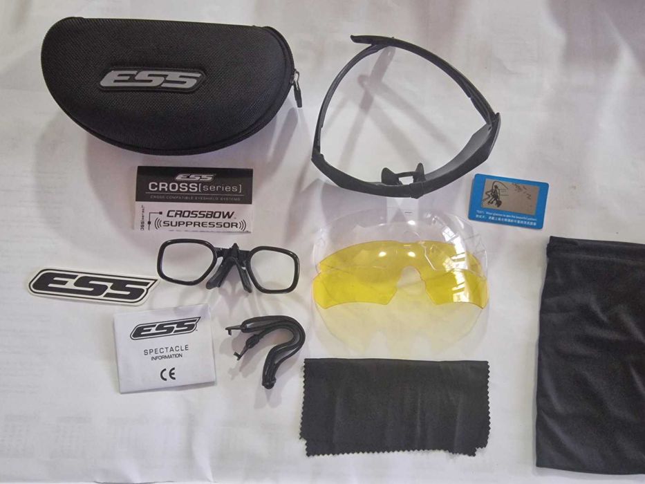 Тактические очки ESS crossbow  три линзы 1 с поляризацией + диоптрия