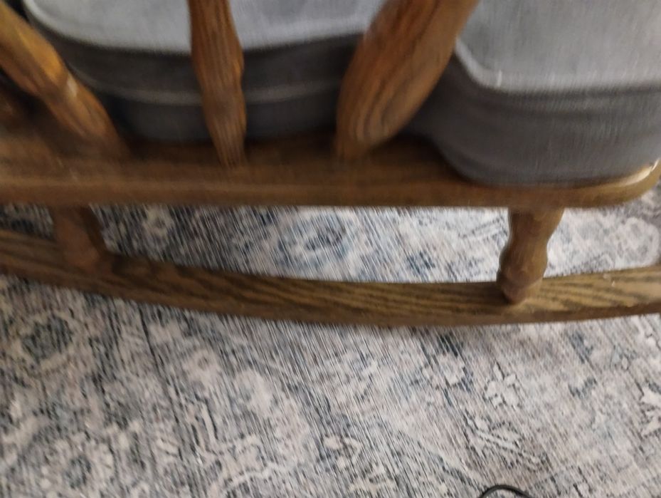 Fotel bujany drewno dębowe