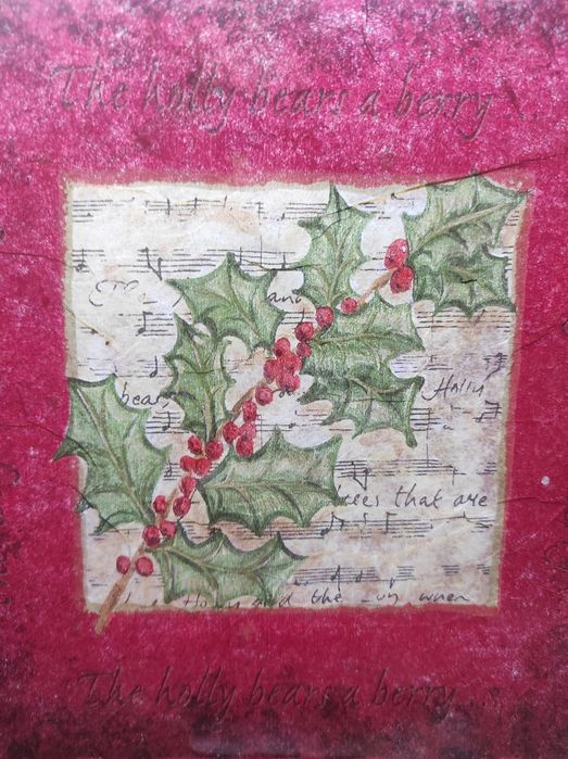 Prato de Natal estilo découoage