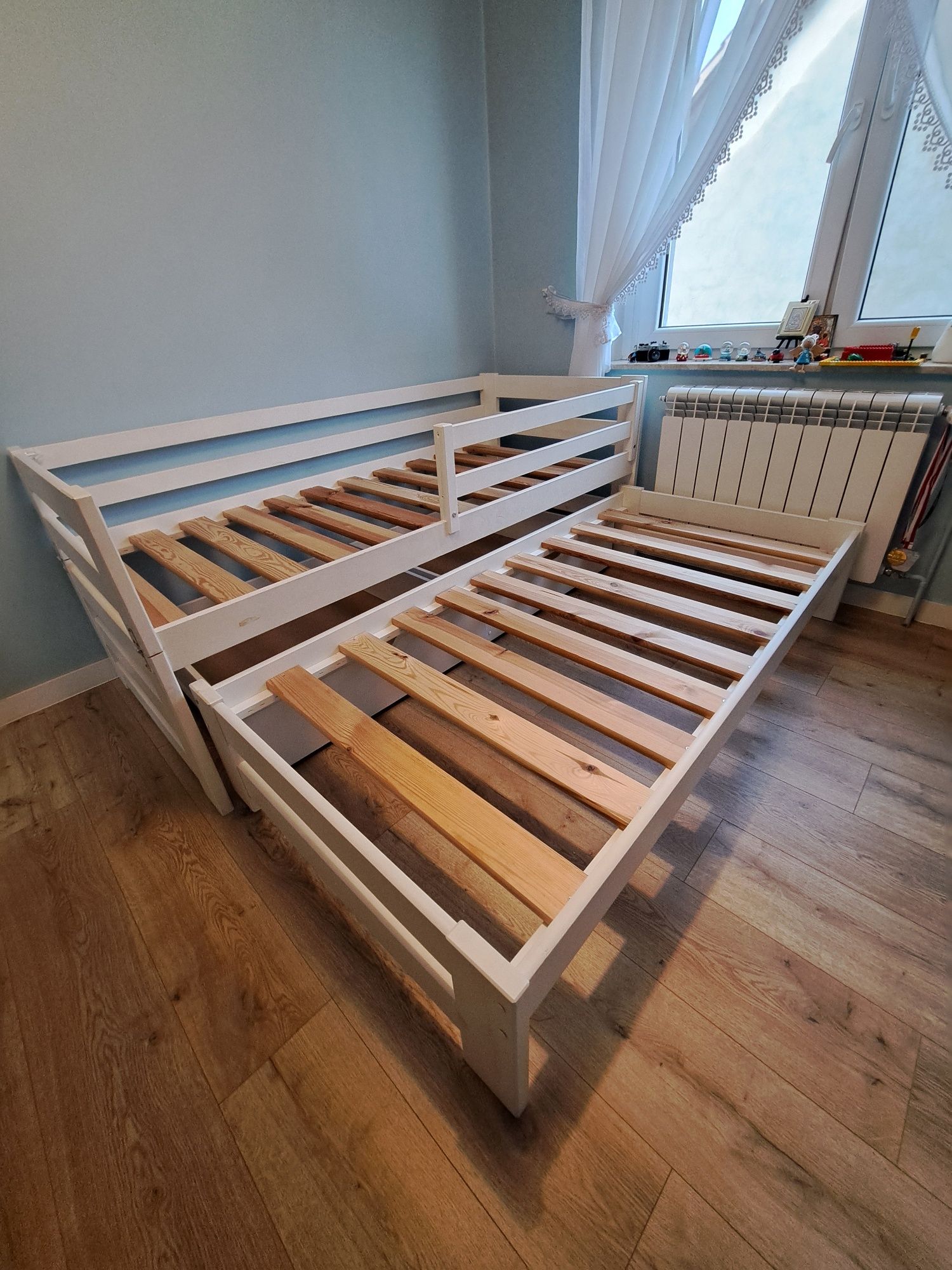 Łóżko dziecięce rozkładane na dwie osoby 180x80+80 plus komoda gratis