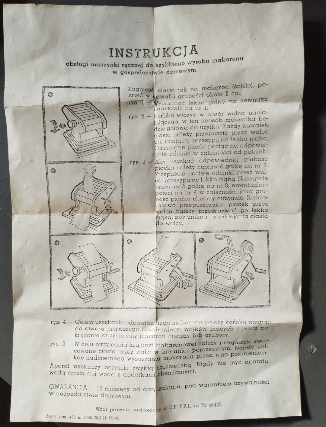 Maszynka do robienia makaronu Domet PRL