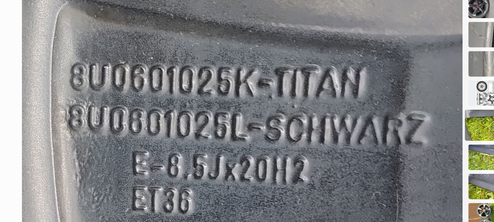 Sprzedam komplet kół letnich 20 cal do Audi i nie tylko.
