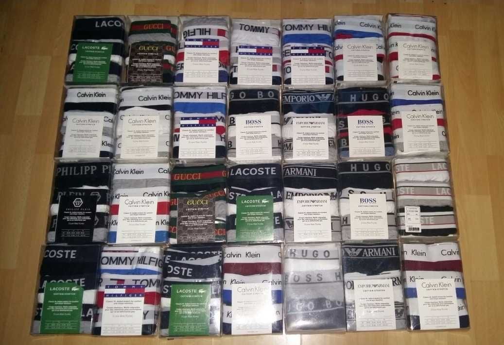Bokserki męskie – 3pak – Calvin Tommy Gucci Armani Boss – Wysyłka OLX