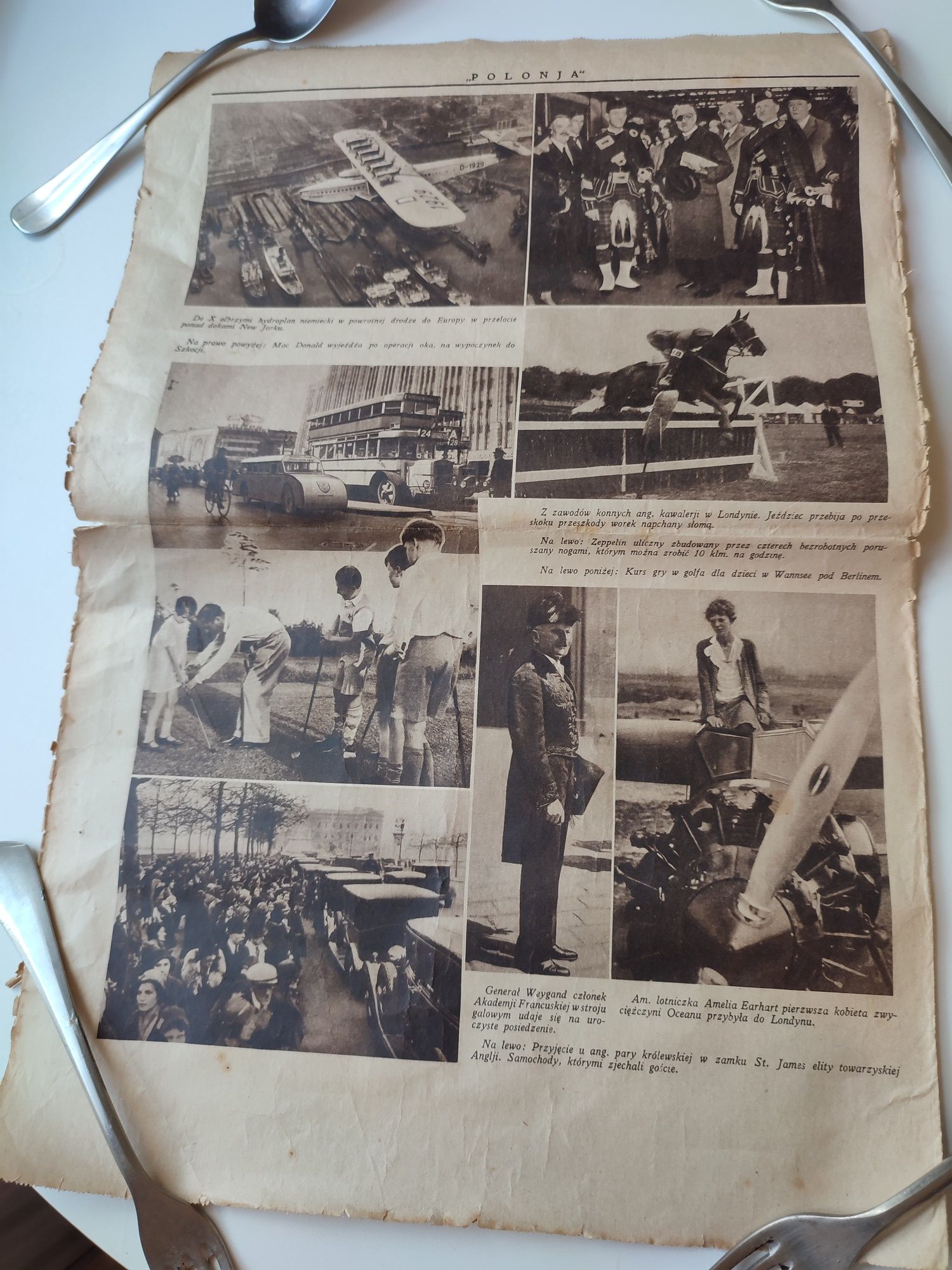 Ruch Wielkie Hajduki  Chorzów Polonia gazeta 5 czerwiec 1932