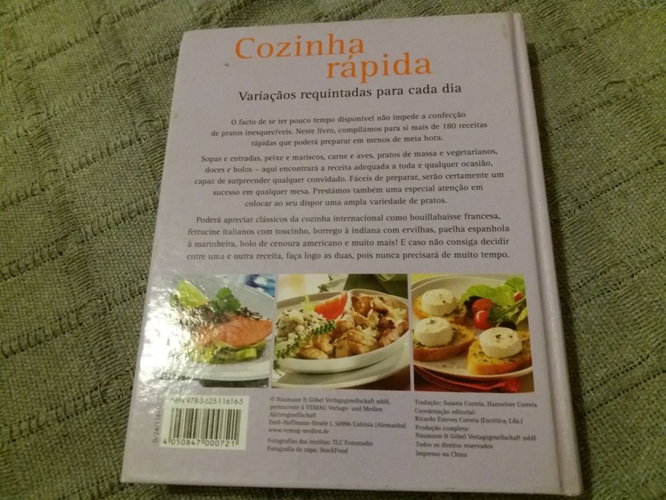 Livro "Cozinha rápida"