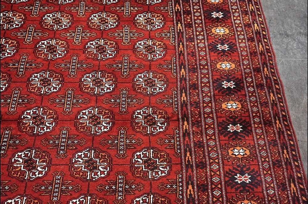 Tapete Afegão BUKHARA Art Deco, manual, Lã s/Algodão, 335cm x 250cm