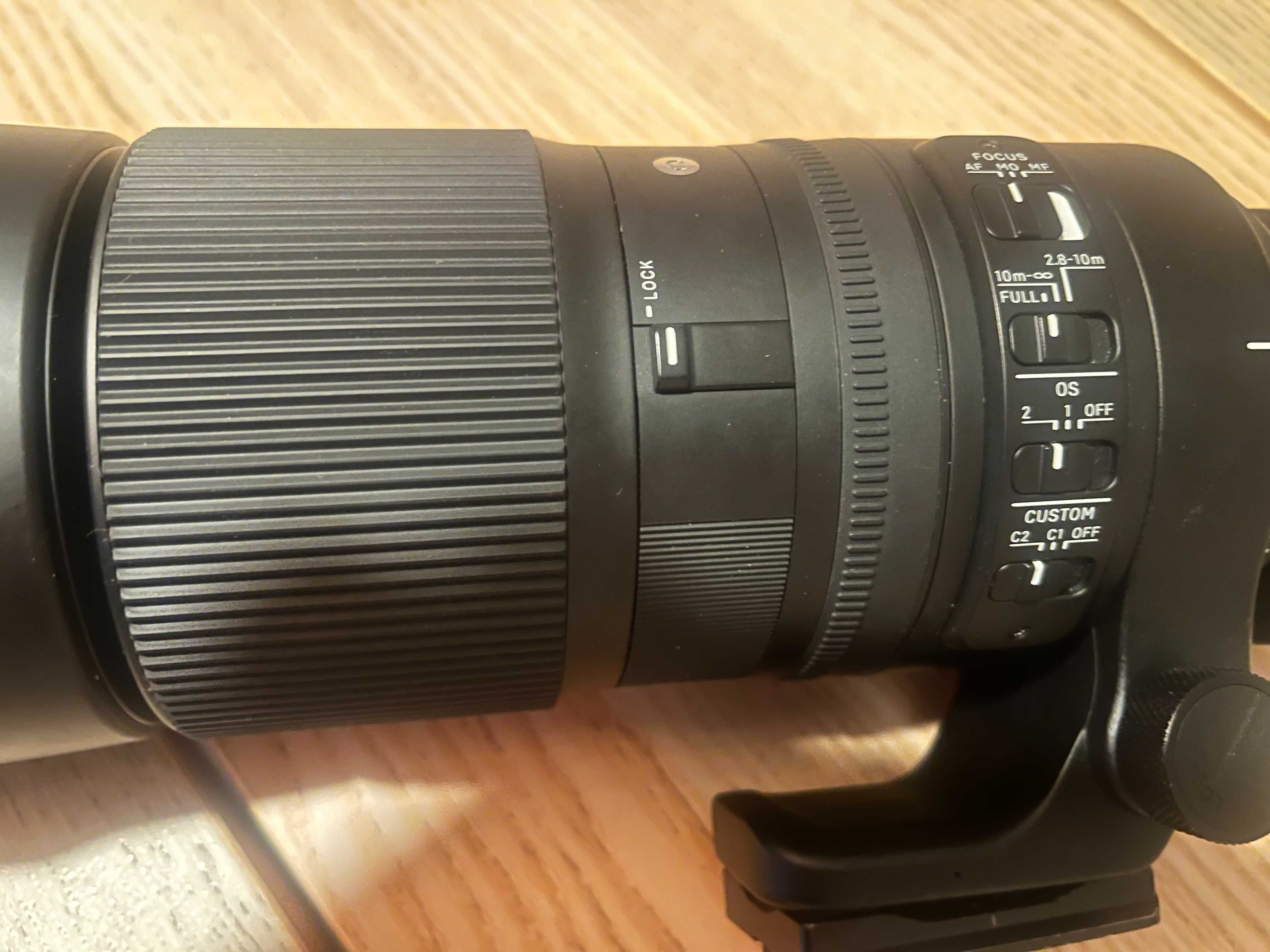 Sigma 150–600 mm f/5‑6.3 DG OS HSM Contemporary – Nikon F – Como nova