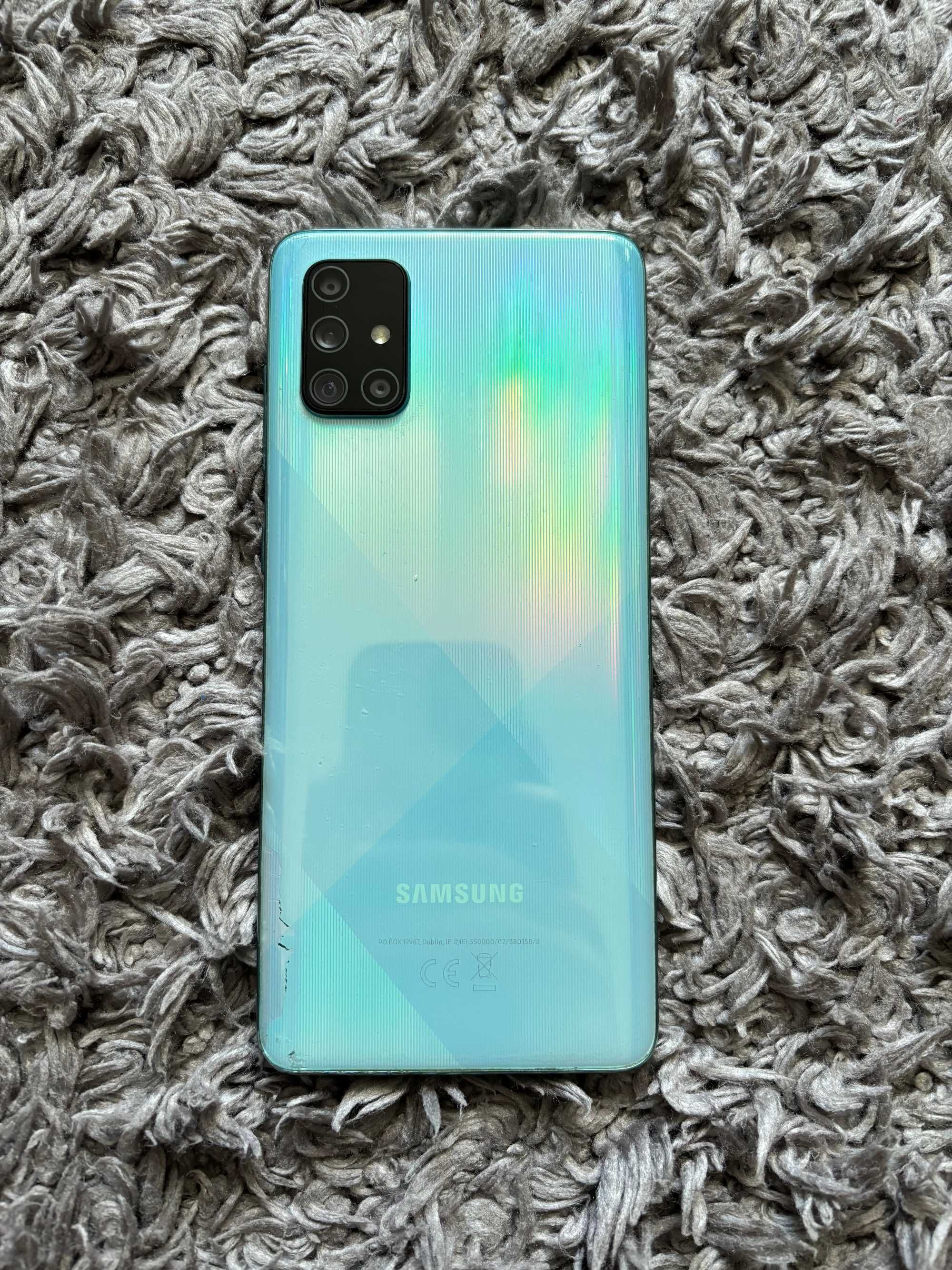 Smartfon Samsung A71 128GB dual sim niebieski