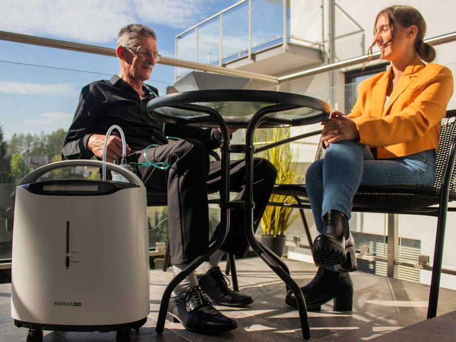 Przenośny koncentrator tlenu Medilife Aria pro 5l 96% ultra cichy