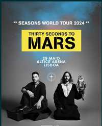 30 seconds to mars bilhete front standing