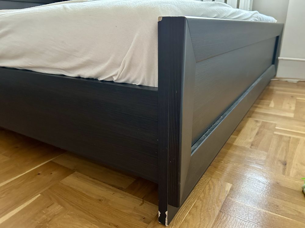 *** Łóżko sypialniane ze stelażem 160x200 BRW Largo kolor wenge ***