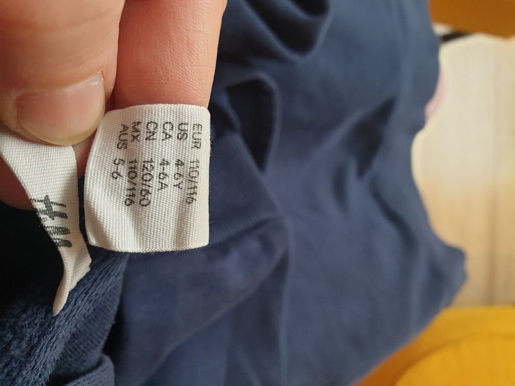 Bluzy dresowe z kapturem 5-6 lat