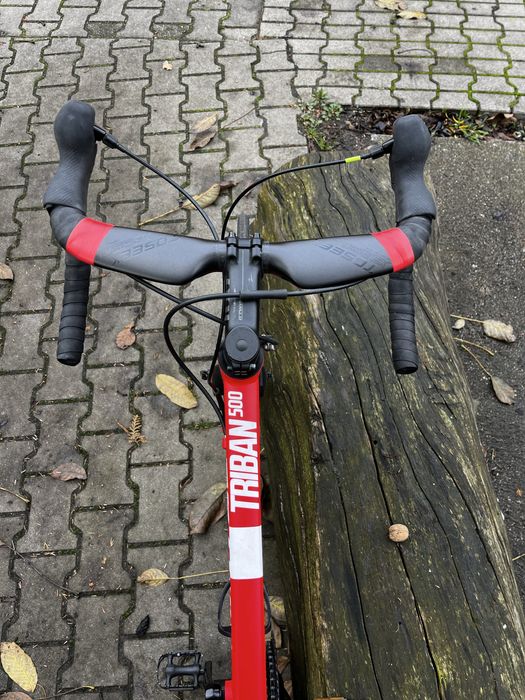 Btwin triban 500, carbonowy widelec i kierownica!