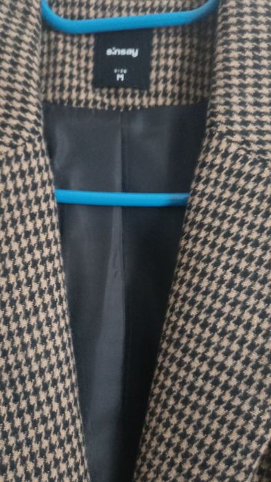 Jesienna marynarka damska .Rozmiar M..Pepitka brąz/czarna