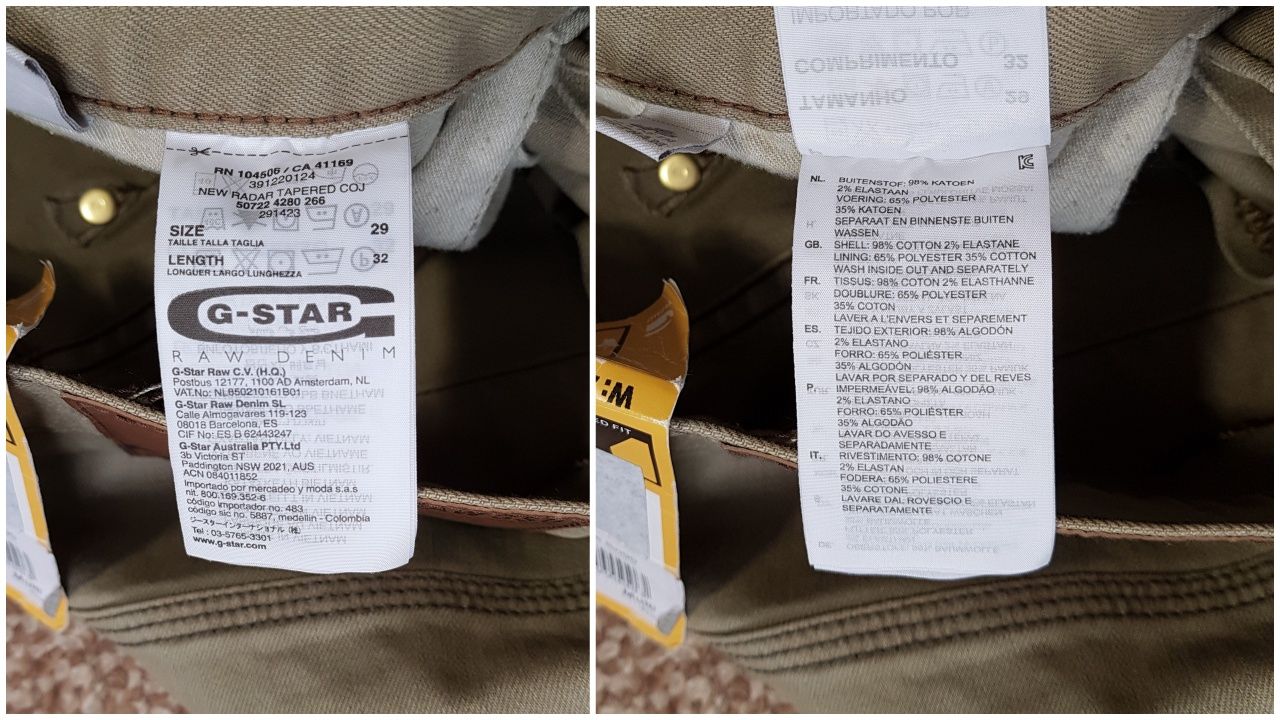 G-Star Raw New Radar Tapered Coj джинси оригінал W29 L32 нові