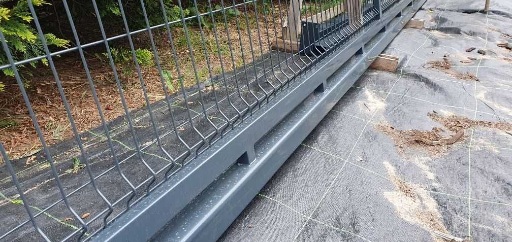 Brama panelowa przesuwna szer 5 m wys. 1,5 m antracyt