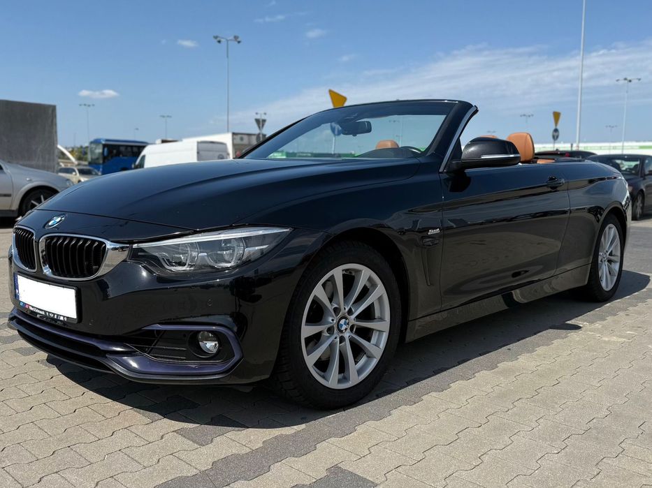 BMW Seria 4 Cabrio 420d sportline Niemcy tylko 75tys km Skóry, adaptiv.Led Navi,