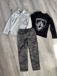 Bluza i spodnie ocieplane Reserved zestaw 134 koszula Zara 140