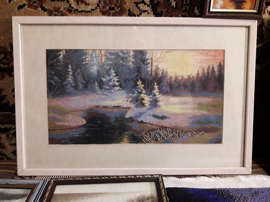 Вышивка крестиком, бисером, стразами, акрил. Обмен.