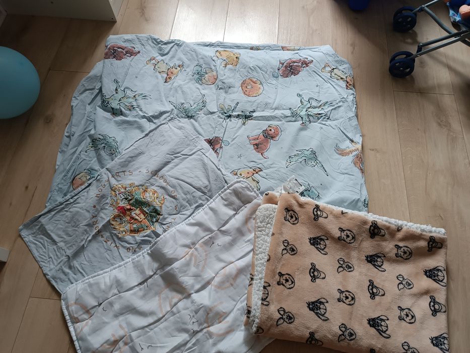 Pościel 100x135 + 40x60 na zamek 100% bawełna z motywem harrego Potter