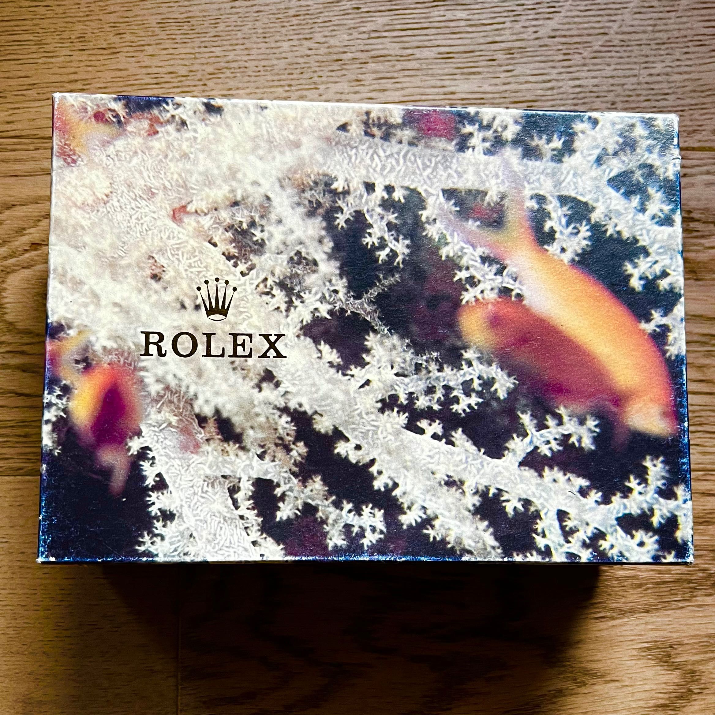Rolex ekskluzywne oryginalne pudełko z drewna hebanowego.