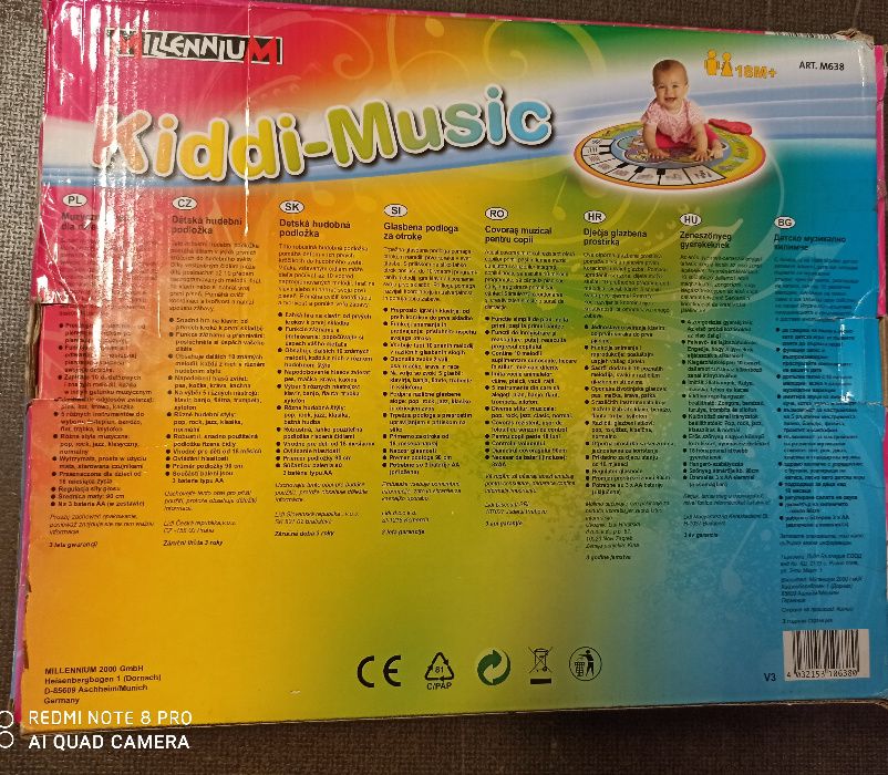 Mata muzyczna dla dzieci Kiddi-Music Millennium - stan idealny