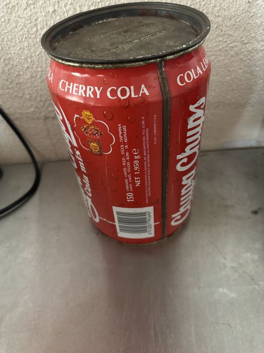 Lata Antiga chupa chups de mercearia