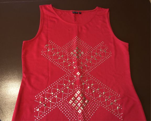 Czerwona sukienka Bonprix Bodyflirt 46 XXL