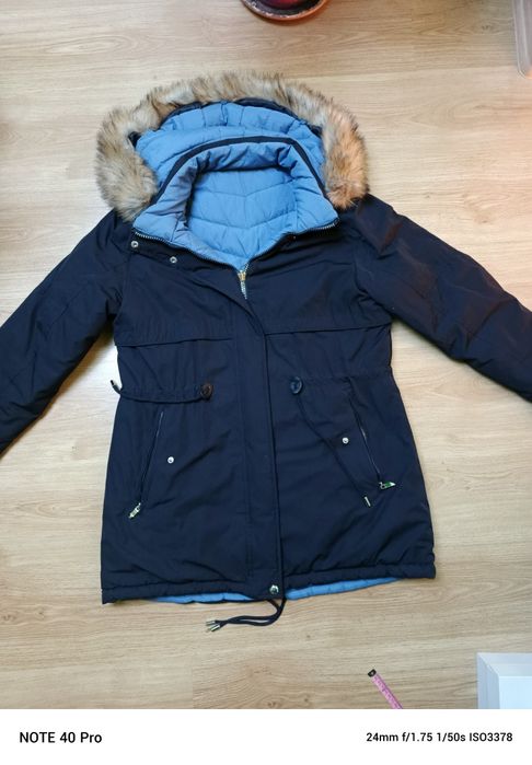 Dwustronna kurtka, parka, zimowa