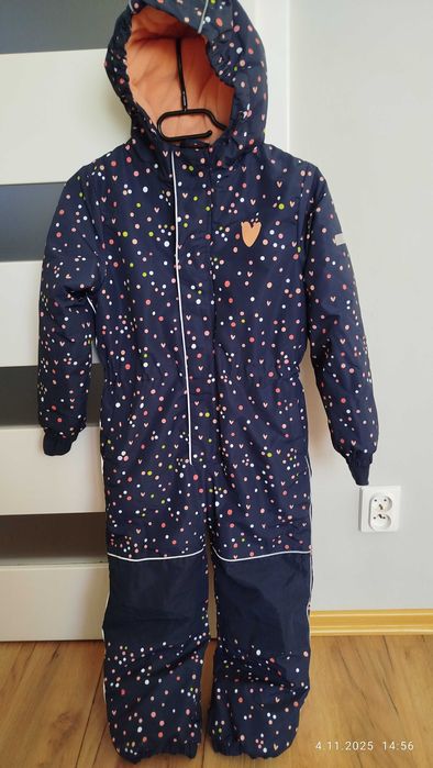 Kombinezon zimowy 128 dla dziewczynki 5 10 15 ciepły i wodoodporny