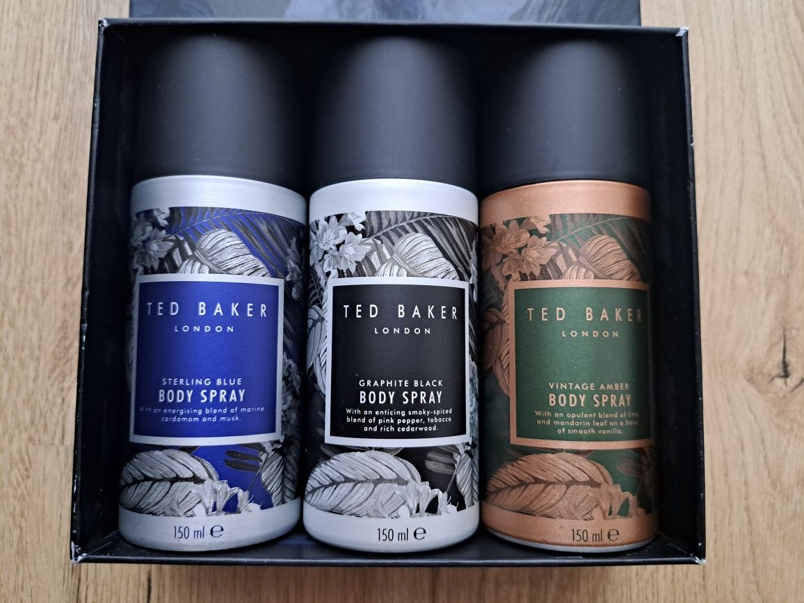 Ted Baker London Men Body Spray Gift Set 3x 150ml zestaw prezentowy