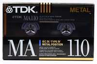Аудіокасети, касети: TDK MA 110 (1990)
