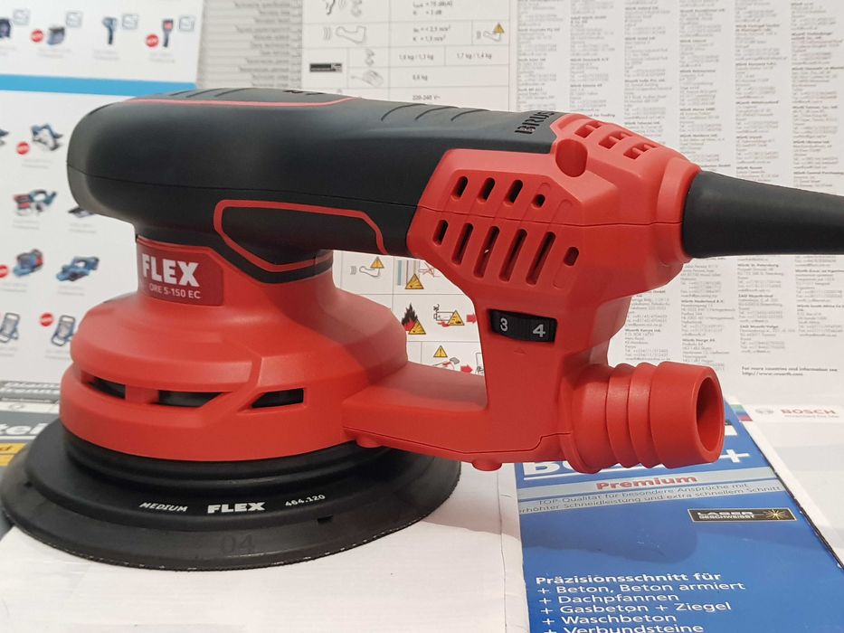 Szlifierka bezszczotkowa FLEX ORE 5-150 EC mimośrodowa Nowa 150/5