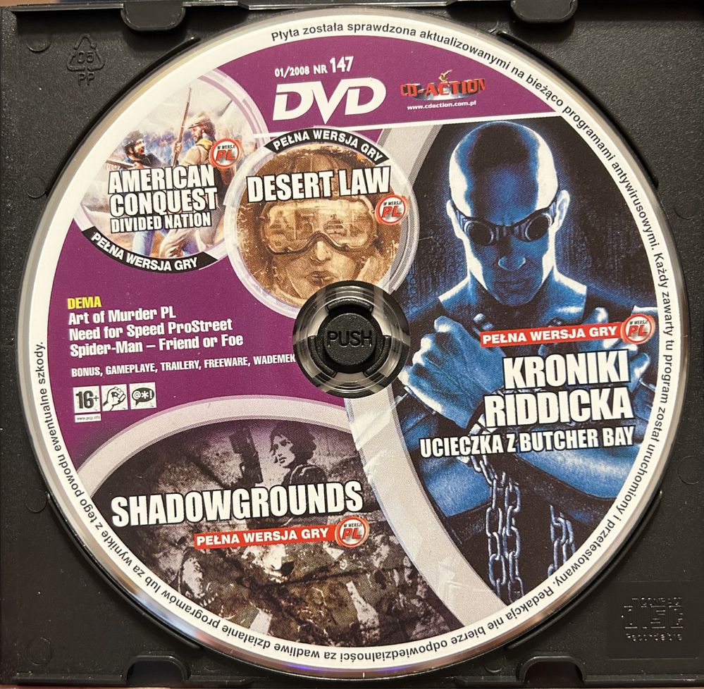 Gry PC CD-Action DVD nr 147: Kroniki Riddicka, Shadowgrounds