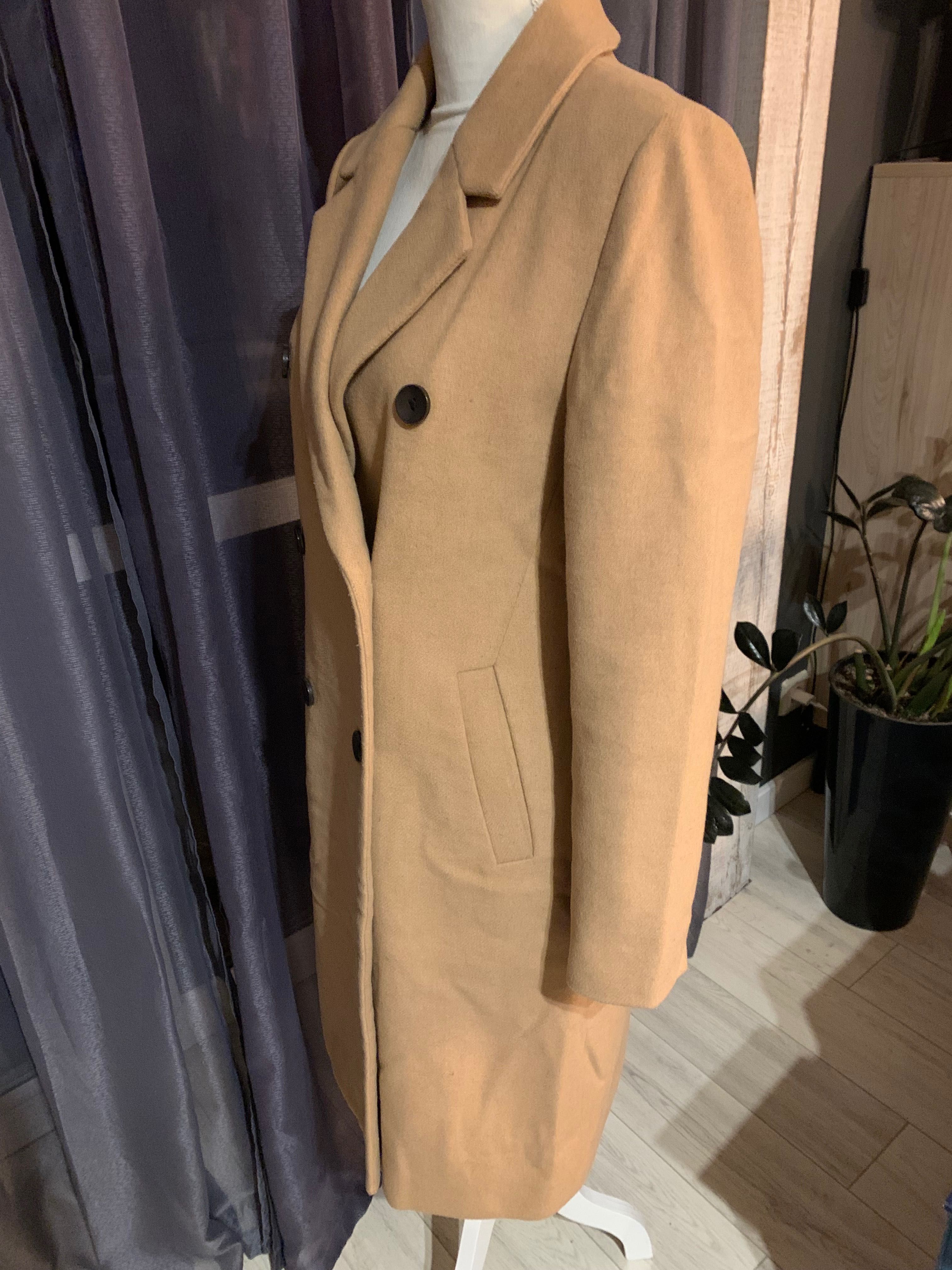 Reserved klasyczny płaszcz jesionka 36