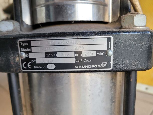 Pompa Grundfos CR 4-50 A-A-A-BUBV Q 6m3/h  H 31m nawadnianie