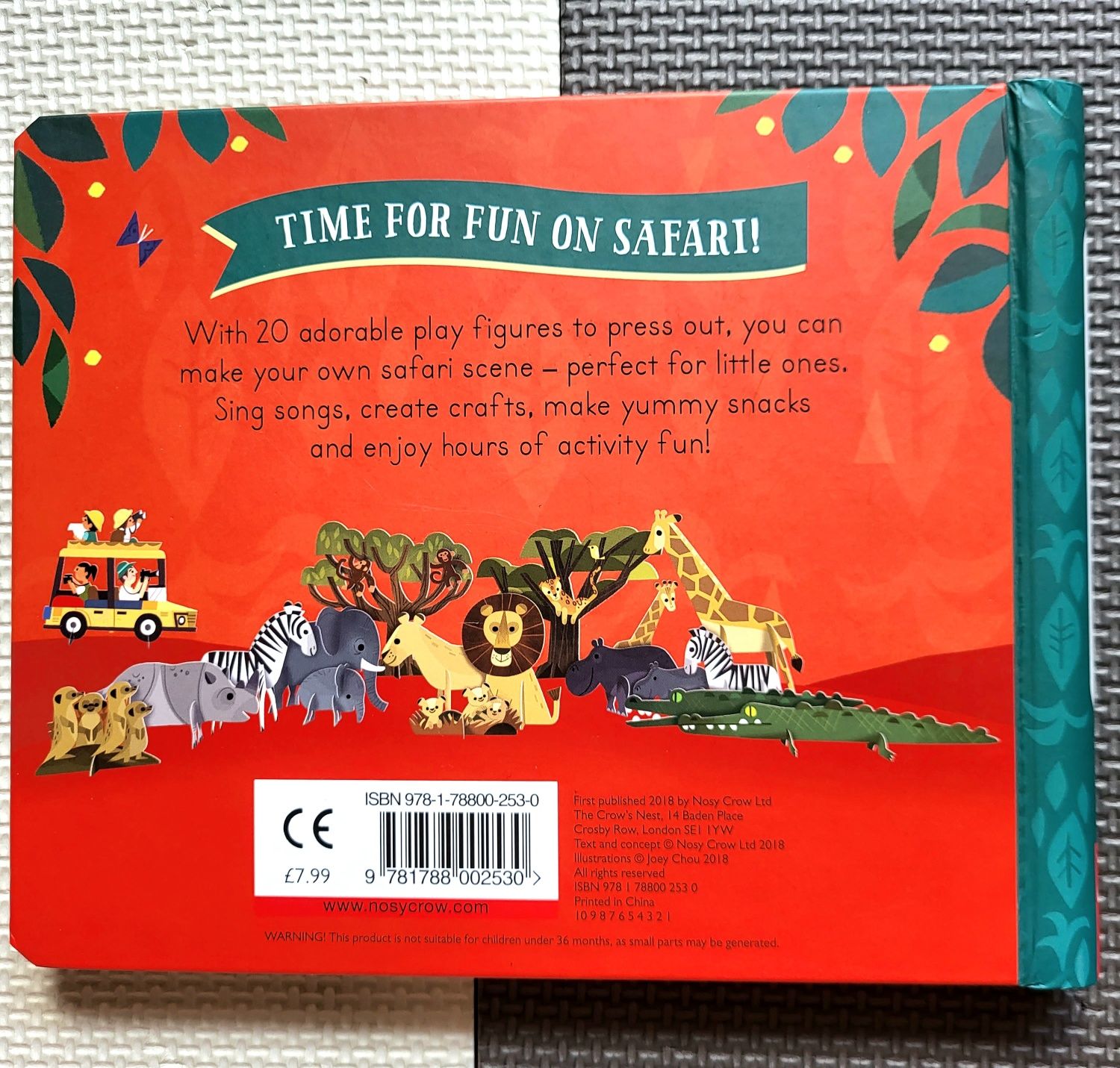 Make & Play Safari press out książeczka aktywizująca po angielsku