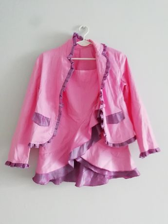 Różowo-fioletowa garsonka dla dziewczynki Tinex Nk, rozmiar 152