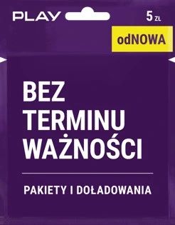 Play odNowa 5 PLN Karta SIM Card PrePaid #NicNiePrzepada