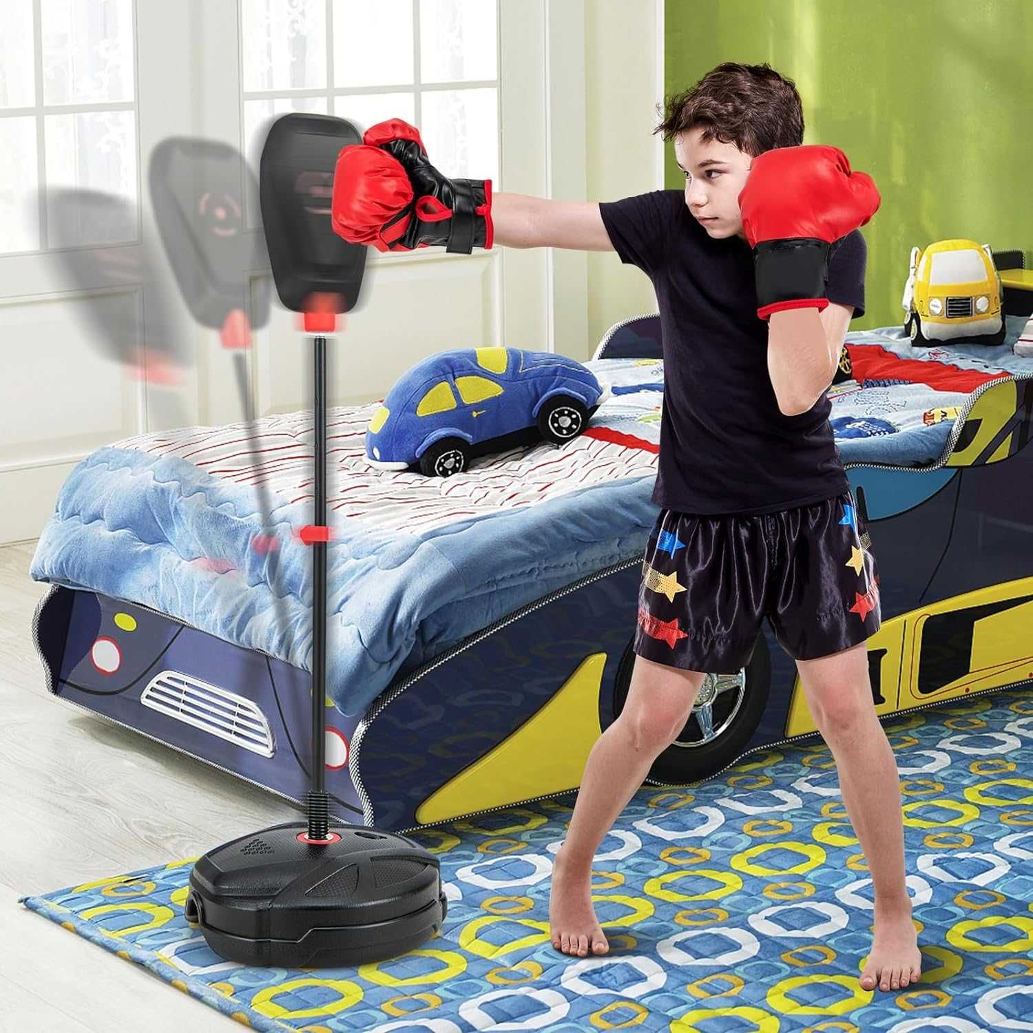NOWA tarcza do boksu worek treningowy bokserski dla dzieci + RĘKAWICE