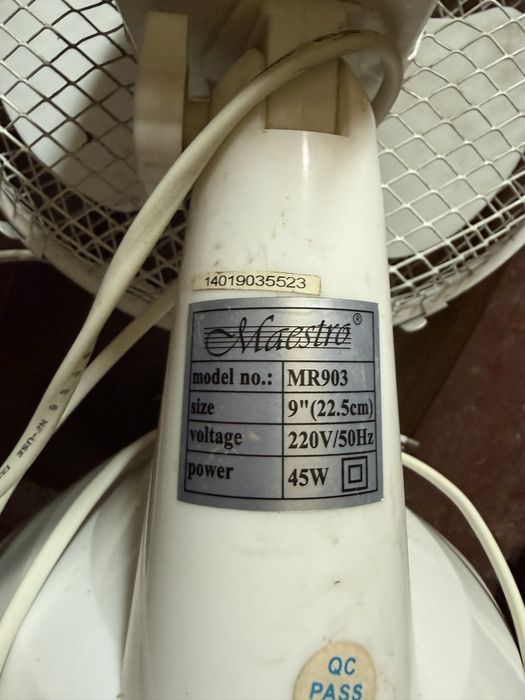 Вентілятор настільний Maestro